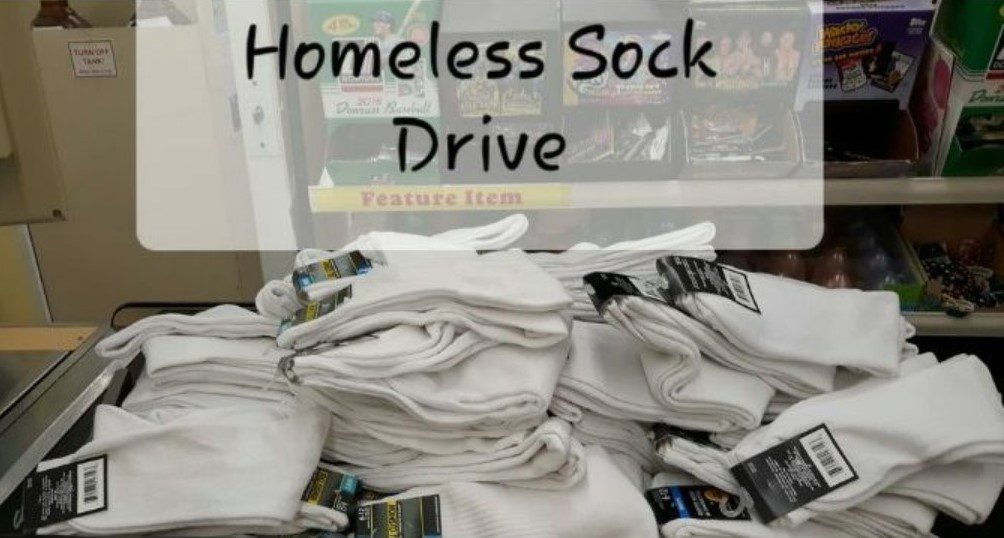 Homeless sock drive